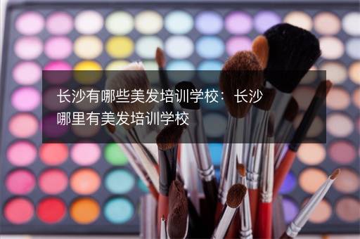 长沙有哪些美发培训学校：长沙哪里有美发培训学校