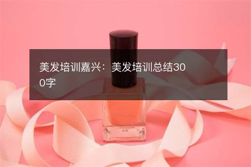 美发培训嘉兴：美发培训总结300字