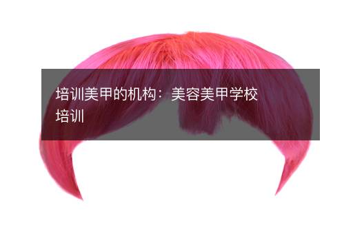 培训美甲的机构：美容美甲学校培训