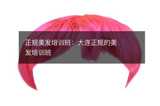 正规美发培训班：大连正规的美发培训班