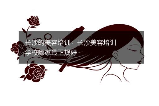 长沙的美容培训：长沙美容培训学校哪家最正规好