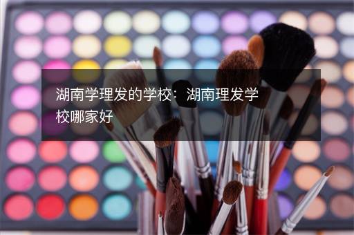 湖南学理发的学校：湖南理发学校哪家好